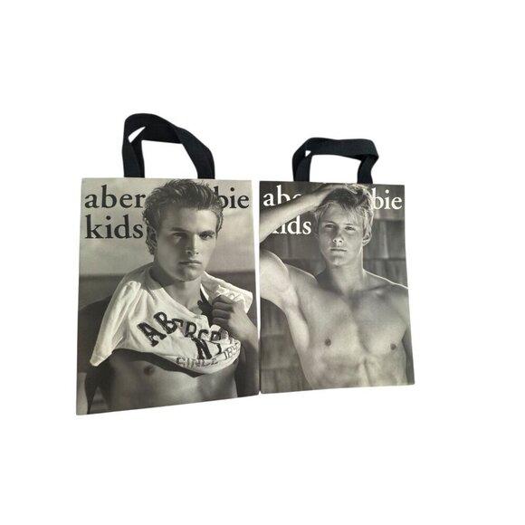 Abercrombie Kids Shopping Bag Vintage Y2K photographed by Bruce Weber lot of 2 - Picture 6 of 6